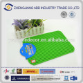 Multi colour Eva foam table mat wave design with paper card package